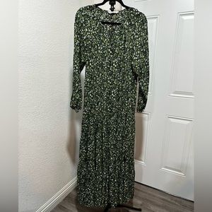 Long dress, long sleeve  maxi dress, FLARE DRESS